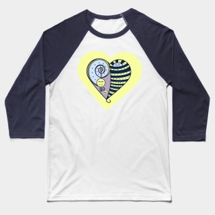 Freckled Moon Heart Baseball T-Shirt